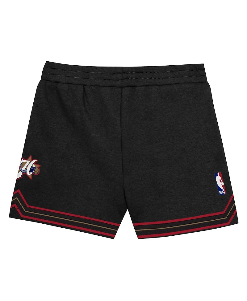 Mitchell & Ness Preschool Allen Iverson Black Philadelphia 76ers Play by Place Two-Pack T-Shirt Shorts Set