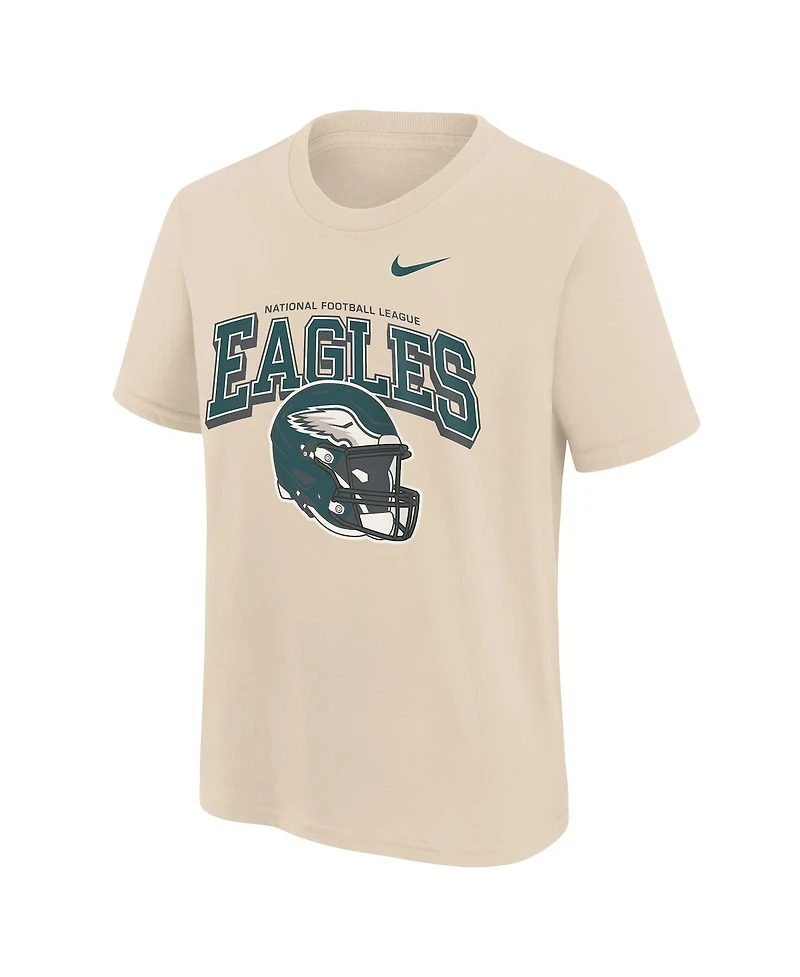 Nike Big Boys and Girls Natural Philadelphia Eagles Easy Lane T-Shirt