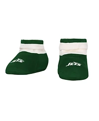 Outerstuff Boys and Girls New York Jets Up One 3 Piece Bodysuit Bib Booties Set