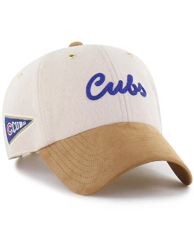 '47 Brand Men's x Natural/Tan Chicago Cubs Script Charm Clean Up Adjustable Hat