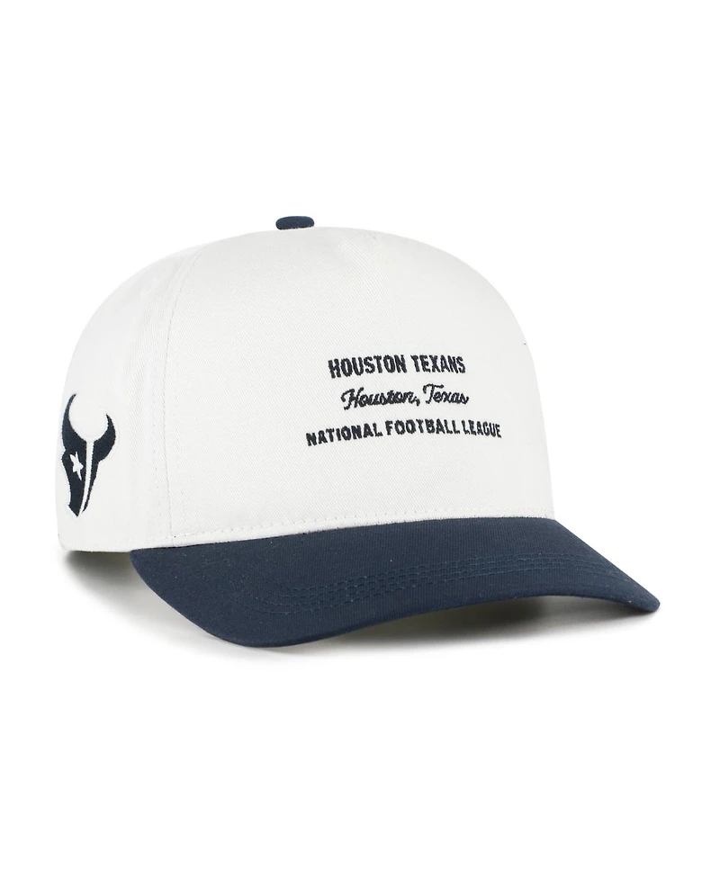 '47 Brand Men's White Houston Texans Contemporary Two-Tone Hitch Adjustable Hat