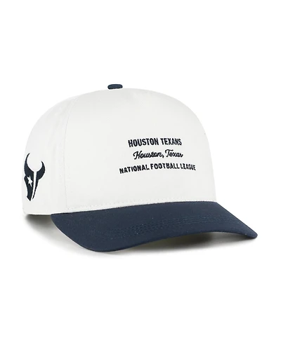 '47 Brand Men's White Houston Texans Contemporary Two-Tone Hitch Adjustable Hat