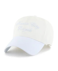 '47 Brand Women's White/Light Blue Kansas City Royals Gelato Two-Tone Clean Up Adjustable Hat