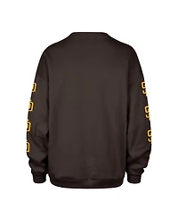 '47 Brand Women's Brown San Diego Padres Trendy Team Go Big Oversized Sweatshirt