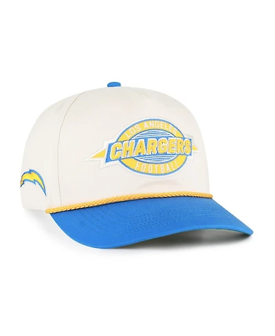 '47 Brand Men's Natural Los Angeles Chargers Frame Out Two Tone Hitch Adjustable Hat