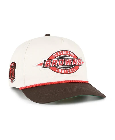 '47 Brand Men's Natural Cleveland Browns Frame Out Two Tone Hitch Adjustable Hat