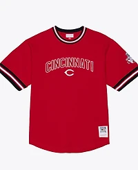 Mitchell & Ness Men's Red Cincinnati Reds Wild Pitch Ringer T-Shirt