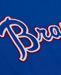 Mitchell & Ness Men's Royal Atlanta Braves Wild Pitch Ringer T-Shirt