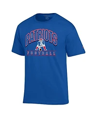 Champion Men's Royal New England Patriots Jersey T-Shirt