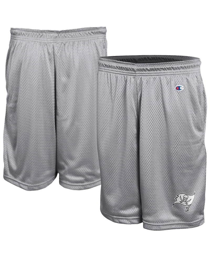 Champion Men's Gray Tampa Bay Buccaneers Classic Mesh Shorts