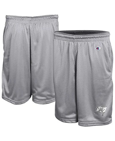Champion Men's Gray Tampa Bay Buccaneers Classic Mesh Shorts