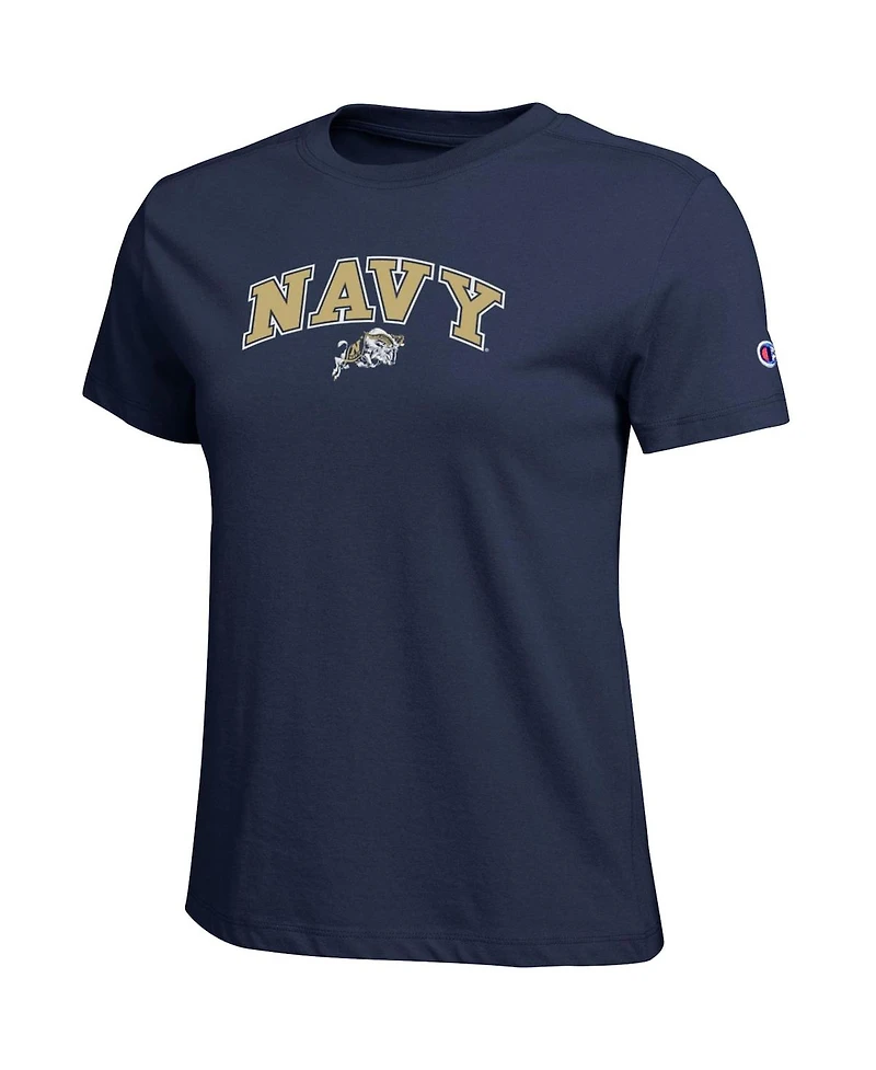 Champion Women's Navy Midshipmen Arched Over Logo T-Shirt