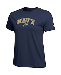 Champion Women's Navy Midshipmen Arched Over Logo T-Shirt