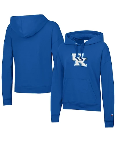 Champion Women's Royal Kentucky Wildcats Powerblend Fleece Pullover Hoodie