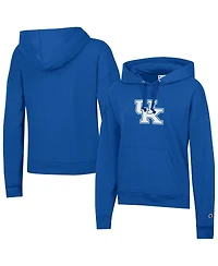 Champion Women's Royal Kentucky Wildcats Powerblend Fleece Pullover Hoodie