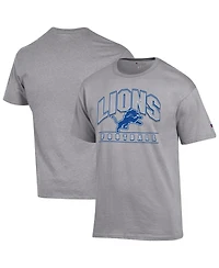 Champion Men's Heather Gray Detroit Lions Football T-Shirt