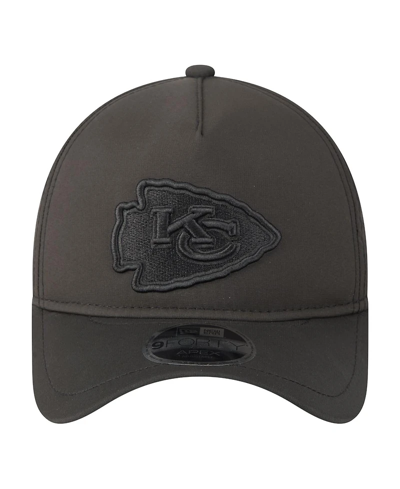 New Era Men's Black Kansas City Chiefs Apex 9FORTY Adjustable Hat