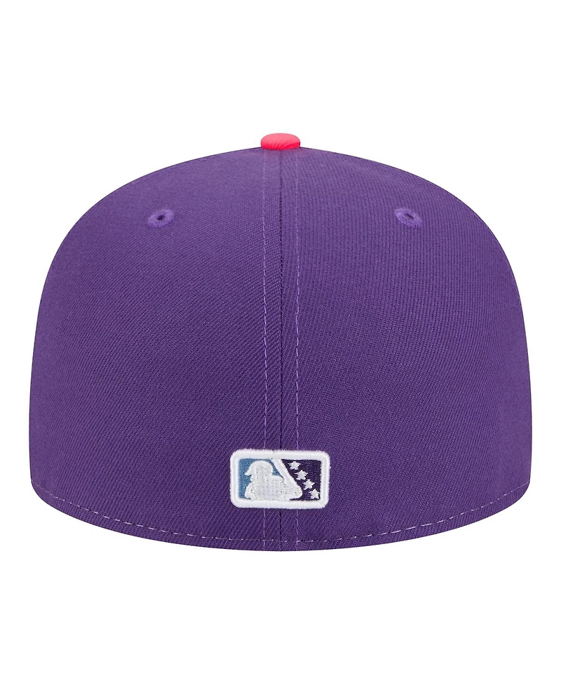 New Era Men's White/Pink Jersey Shore BlueClaws 2026 Copa De La Diversion 59FIFTY Fitted Hat