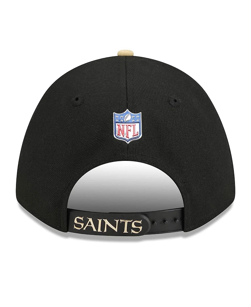 New Era Men's Black/Gold New Orleans Saints 2026 Nfl Draft 9FORTY M-Crown Adjustable Hat