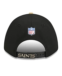 New Era Men's Black/Gold New Orleans Saints 2026 Nfl Draft 9FORTY M-Crown Adjustable Hat
