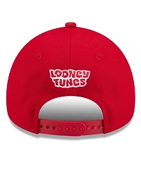 New Era Big Boys and Girls Red Cincinnati Reds Looney Tunes A-Frame 9FORTY Adjustable Hat