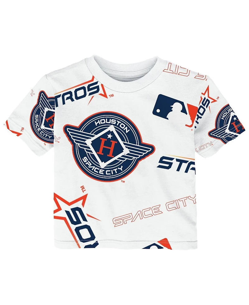 Outerstuff Baby Boys and Girls White Houston Astros Game Day T-Shirt