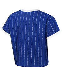 Outerstuff Big Girls Royal Los Angeles Dodgers Tech Keeper Fashion T-Shirt