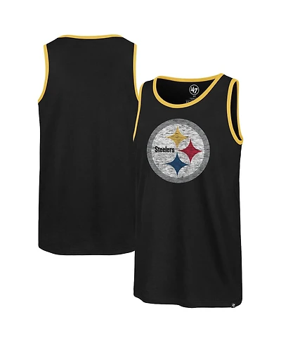 '47 Brand Men's Black Pittsburgh Steelers Premier Franklin Tank Top