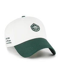 '47 Brand Men's and Women's White/Green Seattle Storm Contemporary Two-Tone Clean Up Adjustable Hat