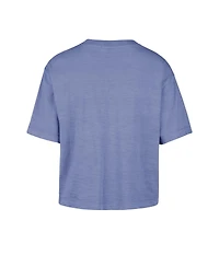 '47 Brand Women's Blue Detroit Lions Cropped Mindi Slub T-Shirt