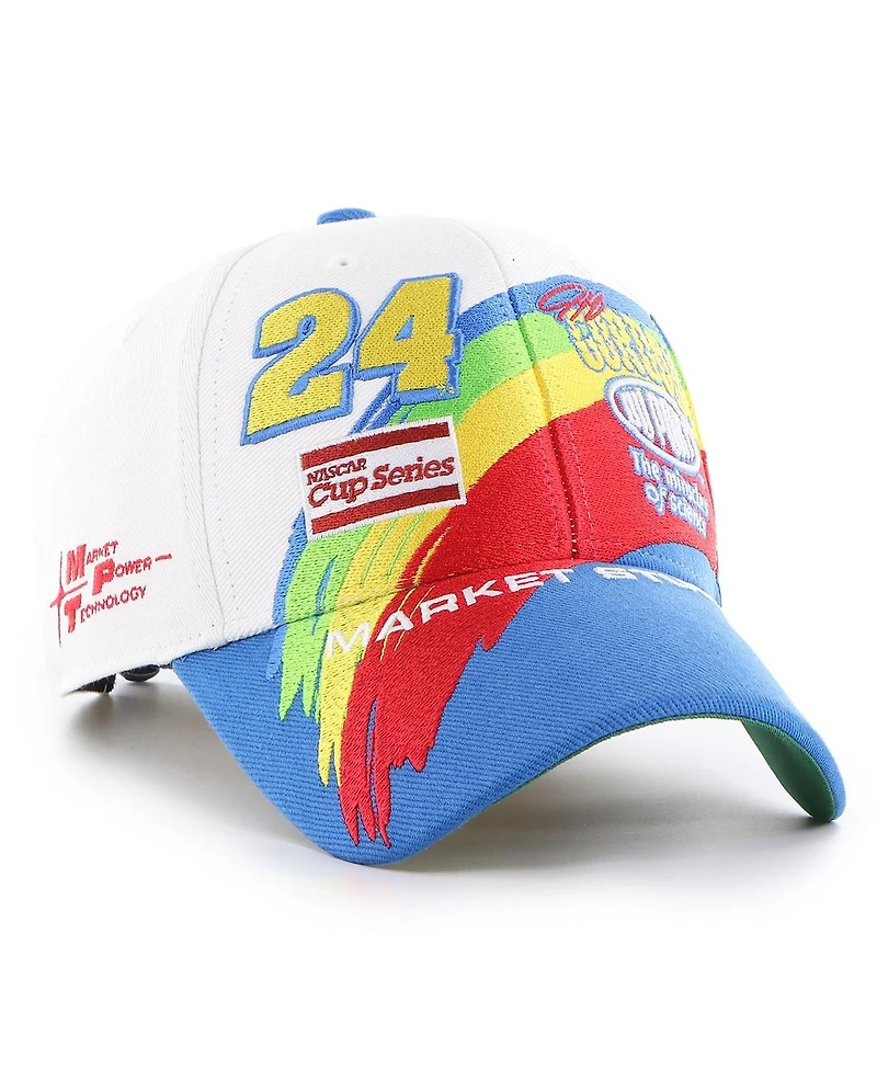 '47 Brand Men's Market Studios by ‘47 White Jeff Gordon Mvp Adjustable Hat