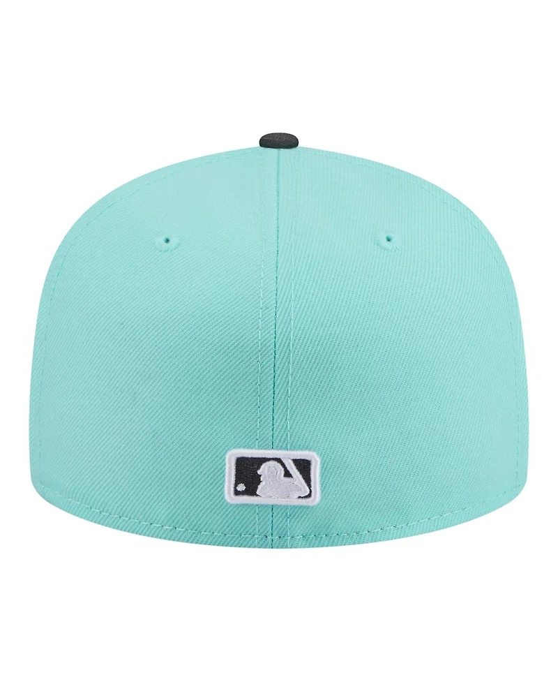 New Era Men's Turquoise/Charcoal San Diego Padres Two-Tone Color Pack 59FIFTY Fitted Hat