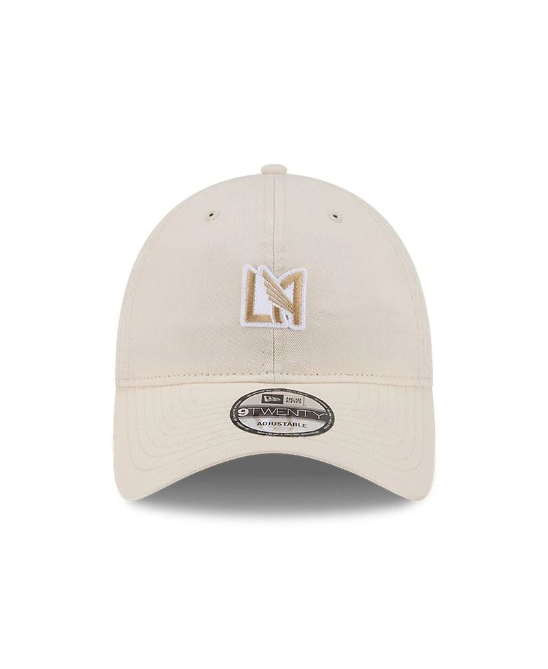 New Era Men's Beige Lafc Micro Team Logo 9TWENTY Adjustable Hat