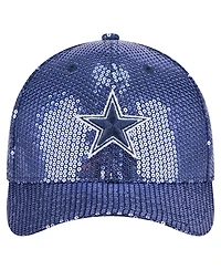 New Era Women's Navy Dallas Cowboys Sequin 9FORTY Adjustable Hat