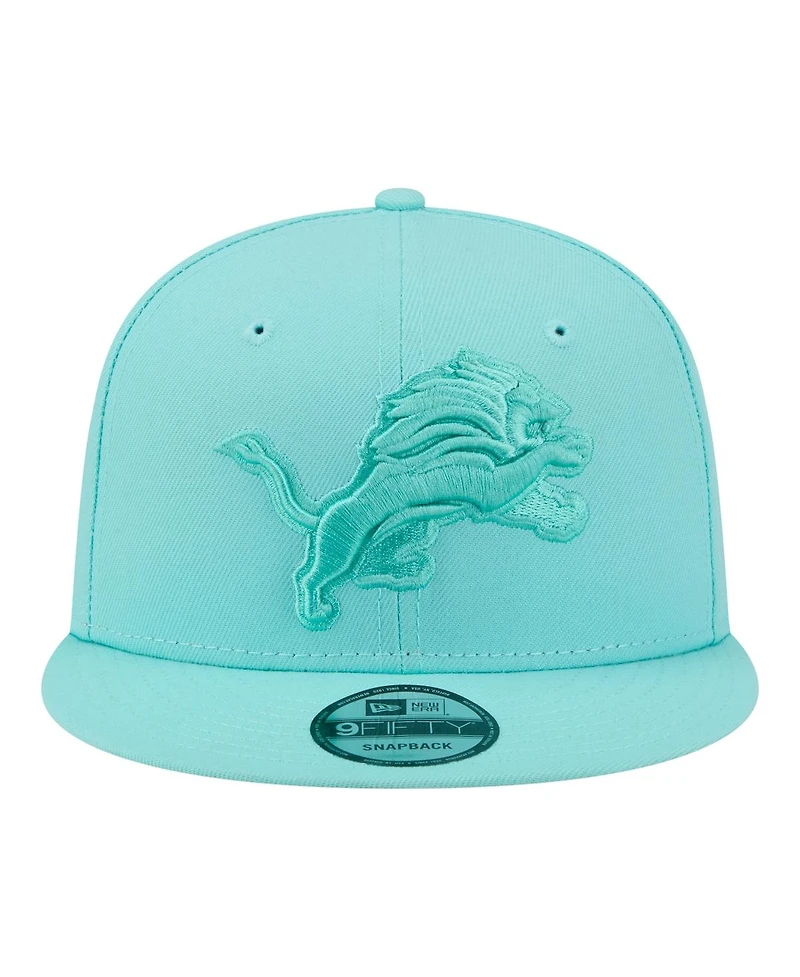 New Era Men's Turquoise Detroit Lions Colorpack 9FIFTY Snapback Hat