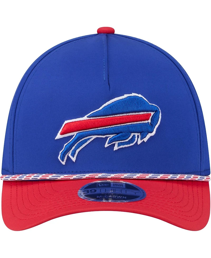 New Era Men's Royal/Red Buffalo Bills Rope M-Crown A-Frame 39THIRTY Flex Hat