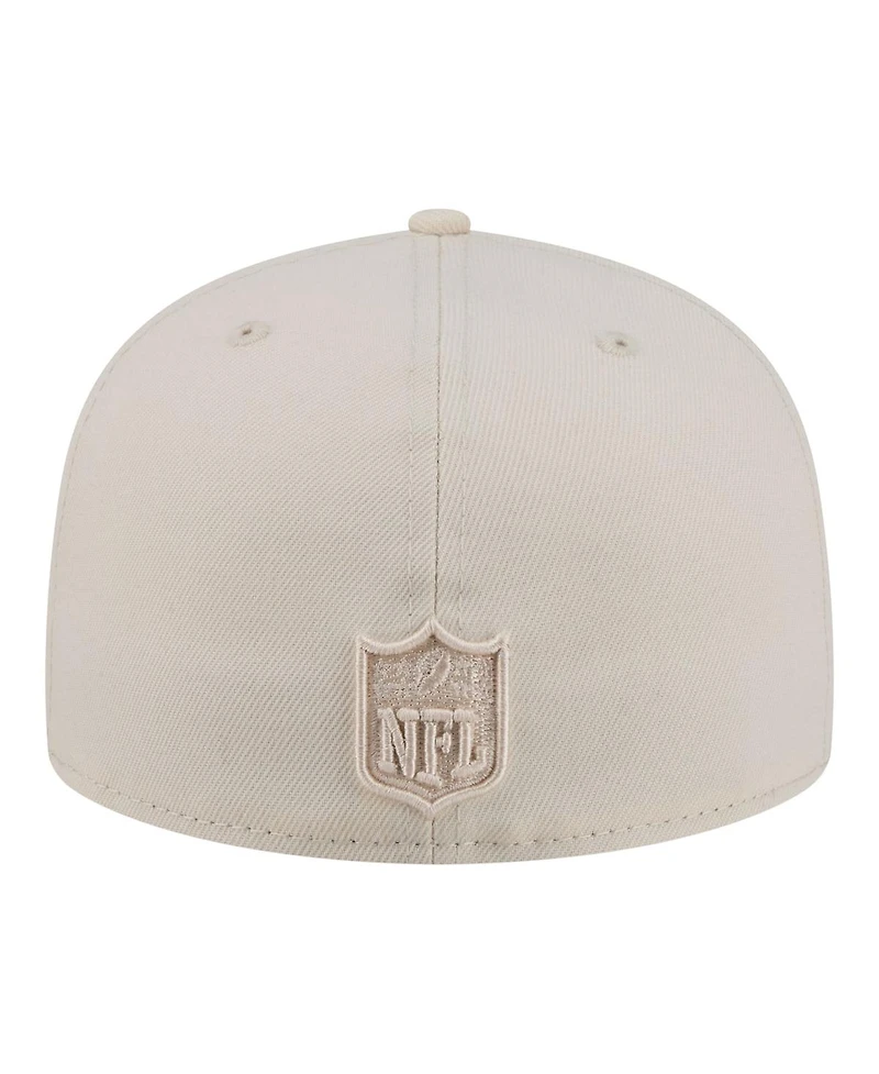 New Era Men's Cream Philadelphia Eagles Color Pack 59FIFTY Fitted Hat