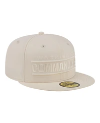 New Era Men's Cream Washington Commanders Color Pack 59FIFTY Fitted Hat