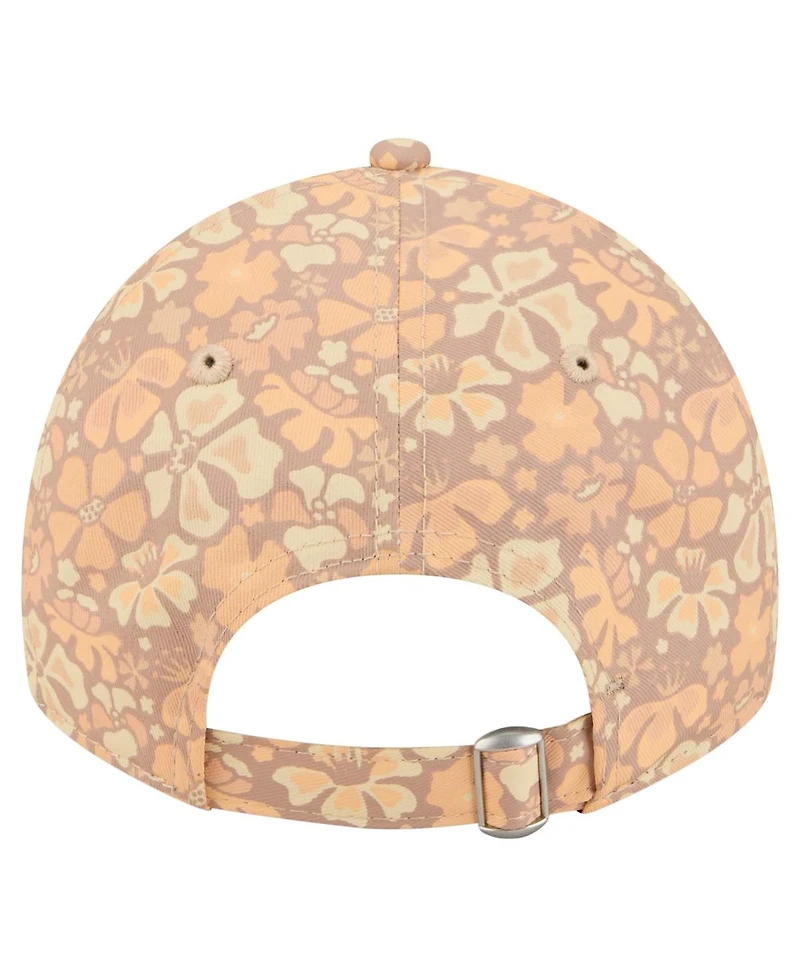 New Era Women's Tan Green Bay Packers Floral 9TWENTY Adjustable Hat