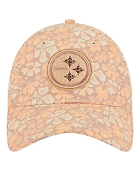 New Era Women's Tan Pittsburgh Steelers Floral 9TWENTY Adjustable Hat