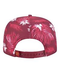 New Era Men's Burgundy Washington Commanders Palm Print A-Frame 9FIFTY Snapback Hat