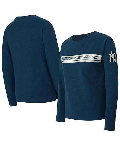 Concepts Sport Women's Navy New York Yankees Birch French Terry Long Sleeve T-Shirt