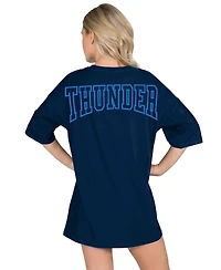 Concepts Sport Women's Navy Oklahoma City Thunder Mosaic Knit Nightdress