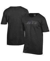 Champion Men's Black New York Jets Tonal Logo T-Shirt