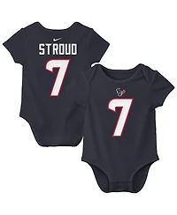Nike Baby Boys and Girls C.j. Stroud Navy Houston Texans Player Name Number Bodysuit