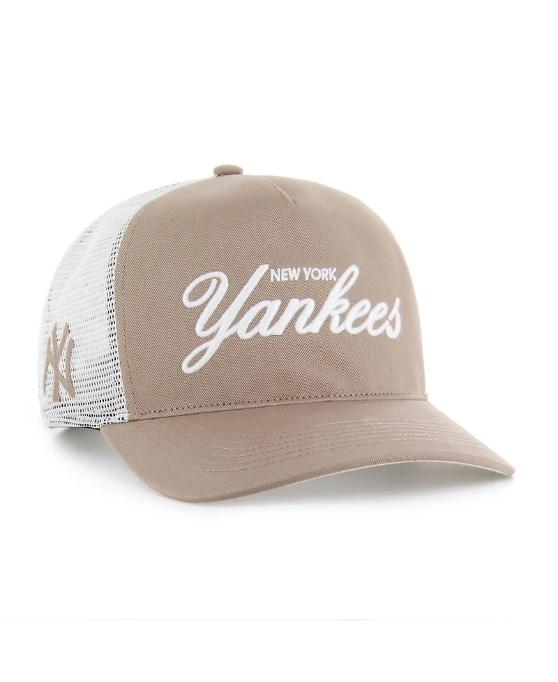 '47 Brand Men's Brown New York Yankees Foundational Mesh Hitch Adjustable Hat