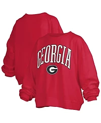 Pressbox Women's Red Georgia Bulldogs Plus Nelson Janise Sweatshirt