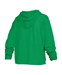 Pressbox Women's Green Oregon Ducks Nelson Arch Over Logo Long Sleeve Hooded Slub T-Shirt