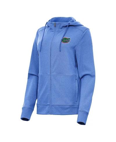Antigua Women's Heather Royal Florida Gators Seeker Full-Zip Hoodie