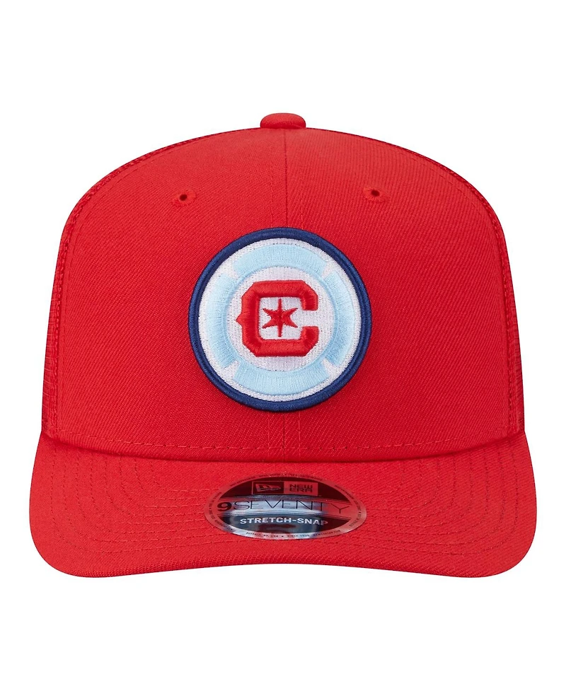 New Era Men's Red Chicago Fire Jersey Hook 9SEVENTY Adjustable Hat